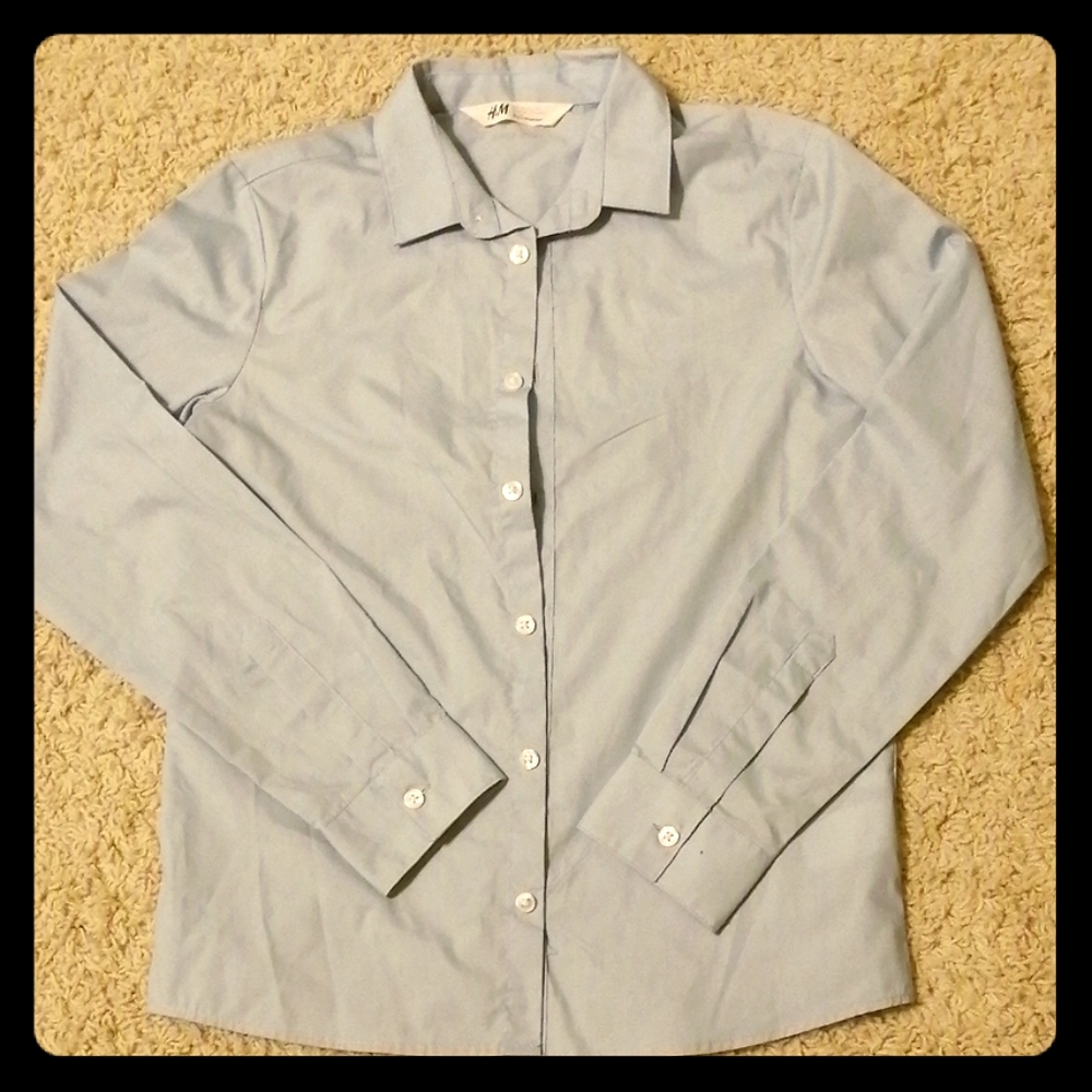 H&M boys button down shirt, size 12-13y